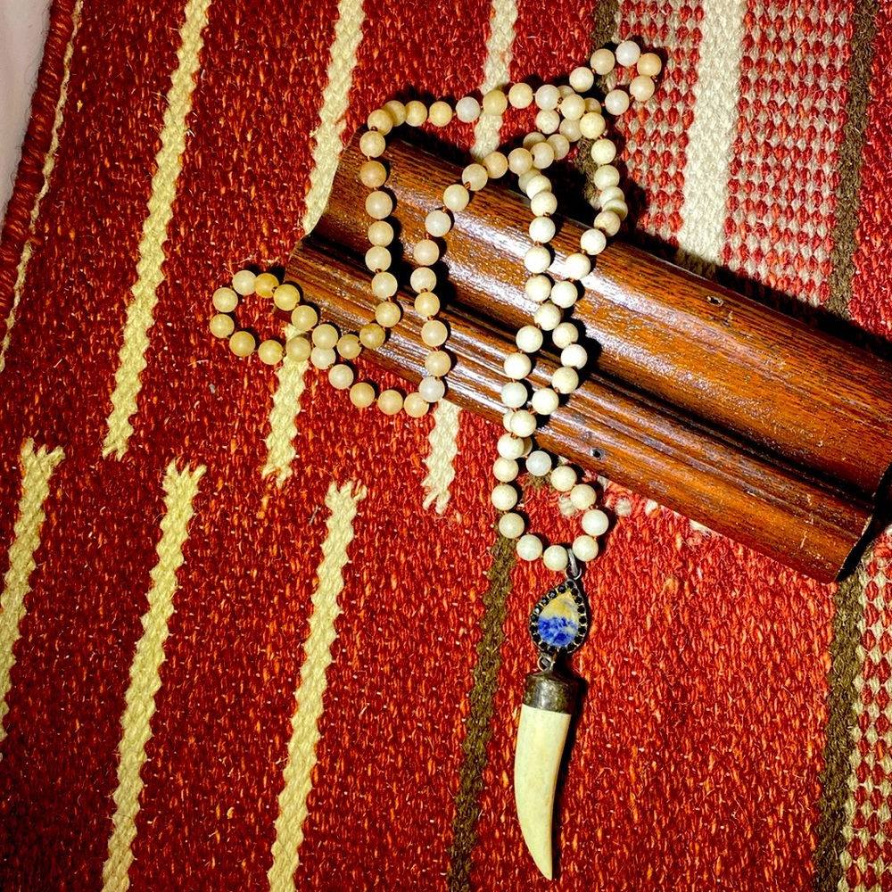 Handmade beaded necklace 23 inches long